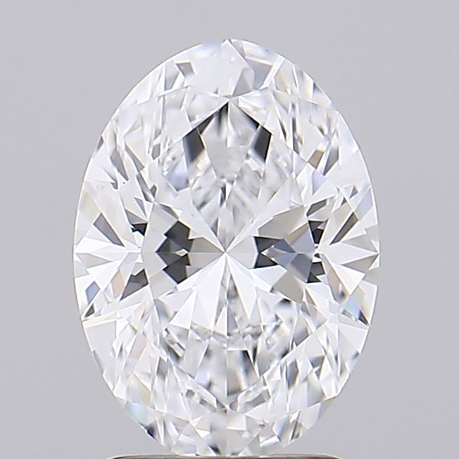 1.36 ct D Color IF Clarity Oval Shape Lab Grown Diamond