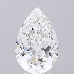 3.02 ct F Color VVS2 Clarity Pear Shape Lab Grown Diamond