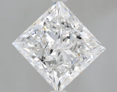 2.52 ct F Colour VVS2 Clarity Princess Shape Lab Grown Diamond