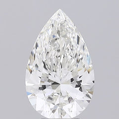 4.51 ct G Colour VVS2 Clarity Pear Shape Lab Grown Diamond