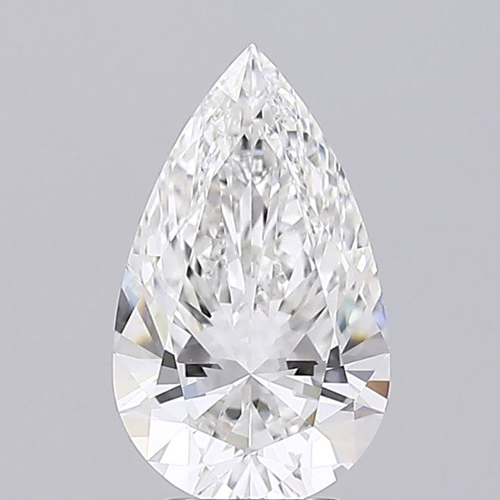 3.53 ct F Color VVS2 Clarity Pear Shape Lab Grown Diamond