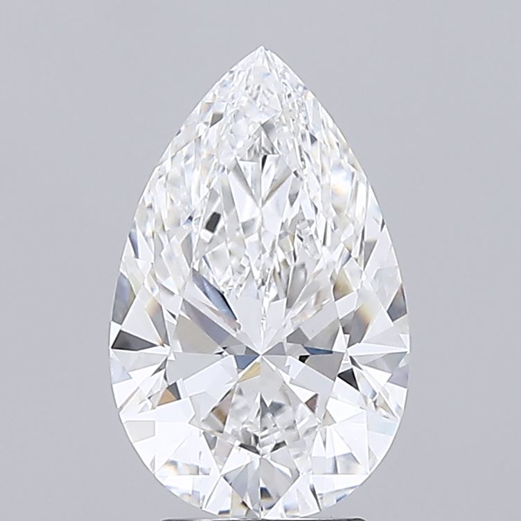 3.08 ct E Color VVS2 Clarity Pear Shape Lab Grown Diamond