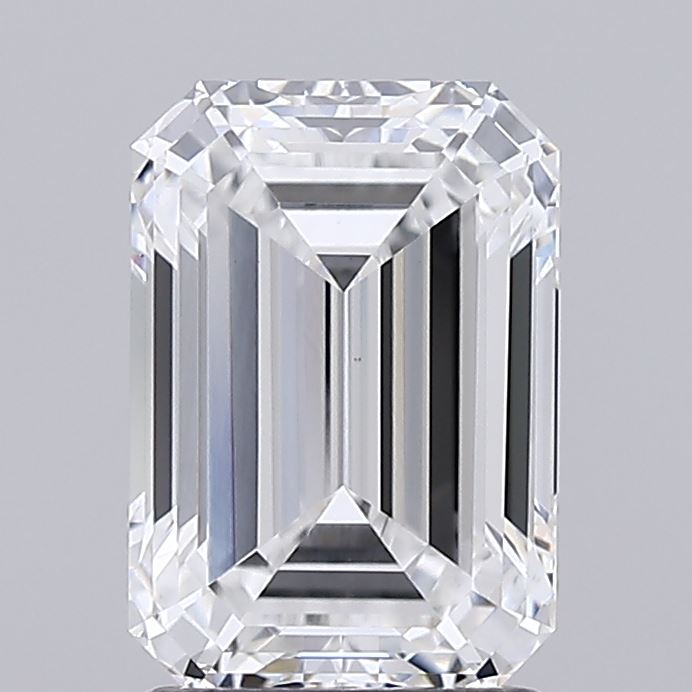 2.0 ct D Color VVS2 Clarity Emerald Shape Lab Grown Diamond