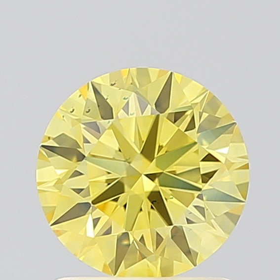 1.09 ct  Colour VVS1 Clarity Round Shape Coloured Lab Grown Diamond