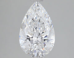 1.8 ct D Color VS1 Clarity Pear Shape Lab Grown Diamond