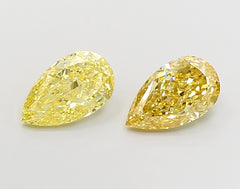 2.03 ct  Colour VVS2 Clarity Pear Shape Coloured Lab Grown Diamond