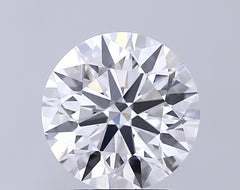 3.08 ct E Color VVS2 Clarity Round Shape Lab Grown Diamond