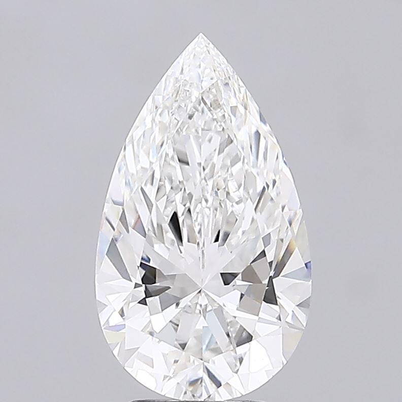 3.51 ct F Color VVS2 Clarity Pear Shape Lab Grown Diamond