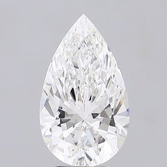 3.51 ct F Color VVS2 Clarity Pear Shape Lab Grown Diamond