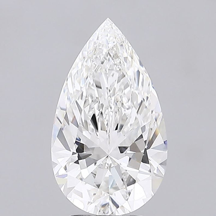 3.51 ct F Color VVS2 Clarity Pear Shape Lab Grown Diamond