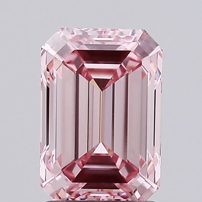 1.5 ct  Colour VVS2 Clarity Emerald Shape Coloured Lab Grown Diamond