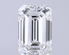 4.07 ct F Color VVS2 Clarity Emerald Shape Lab Grown Diamond