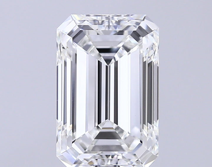 4.07 ct F Color VVS2 Clarity Emerald Shape Lab Grown Diamond