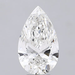 3.59 ct F Color VVS2 Clarity Pear Shape Lab Grown Diamond