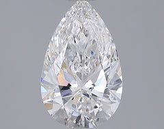 1.76 ct D Colour VVS1 Clarity Pear Shape Lab Grown Diamond