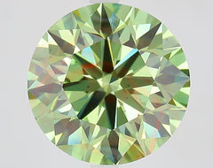 6.02 ct  Color VS2 Clarity Round Shape Lab Grown Diamond