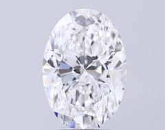 3.06 ct D Colour IF Clarity Oval Shape Lab Grown Diamond