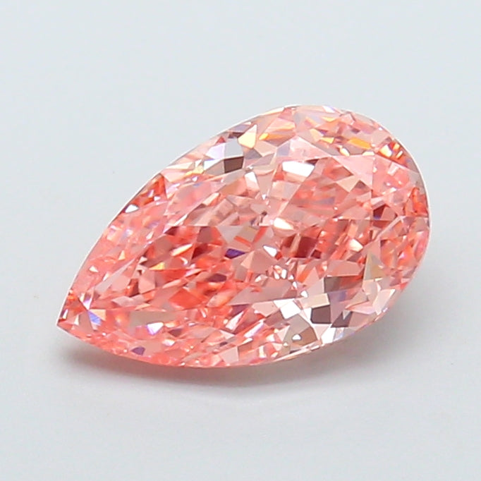1.52 ct  Colour VVS2 Clarity Pear Shape Coloured Lab Grown Diamond