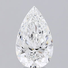 4.02 ct E Color VVS2 Clarity Pear Shape Lab Grown Diamond
