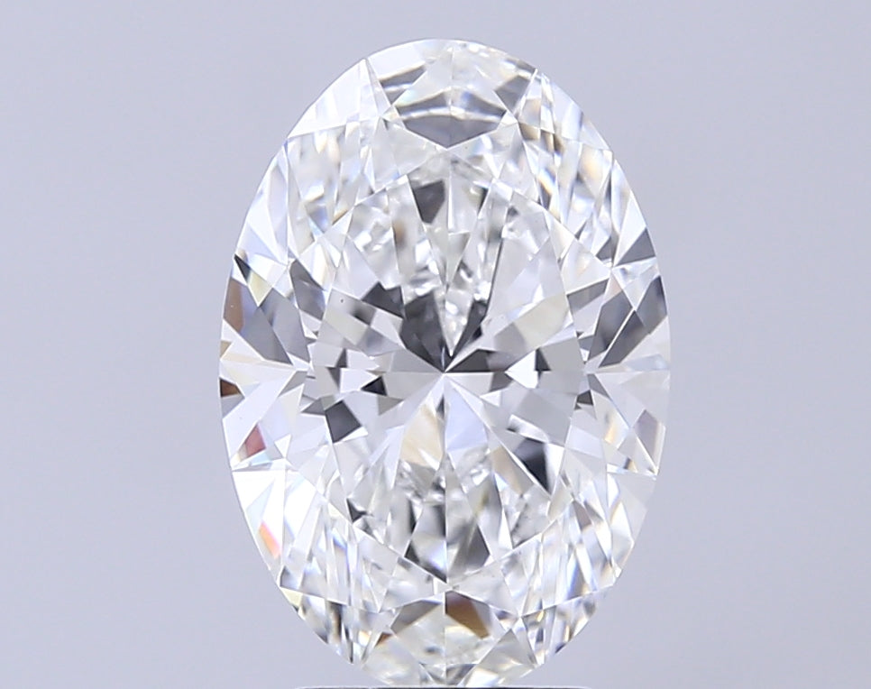 4.01 ct F Color VVS2 Clarity Oval Shape Lab Grown Diamond