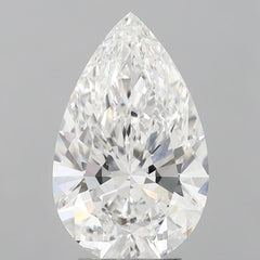 4.06 ct E Color VVS2 Clarity Pear Shape Lab Grown Diamond