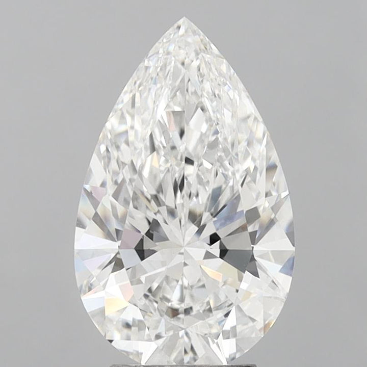 4.06 ct E Color VVS2 Clarity Pear Shape Lab Grown Diamond