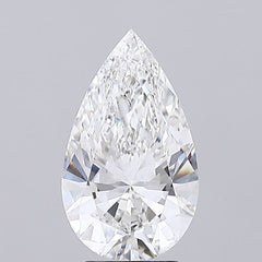 3.01 ct E Color VVS2 Clarity Pear Shape Lab Grown Diamond