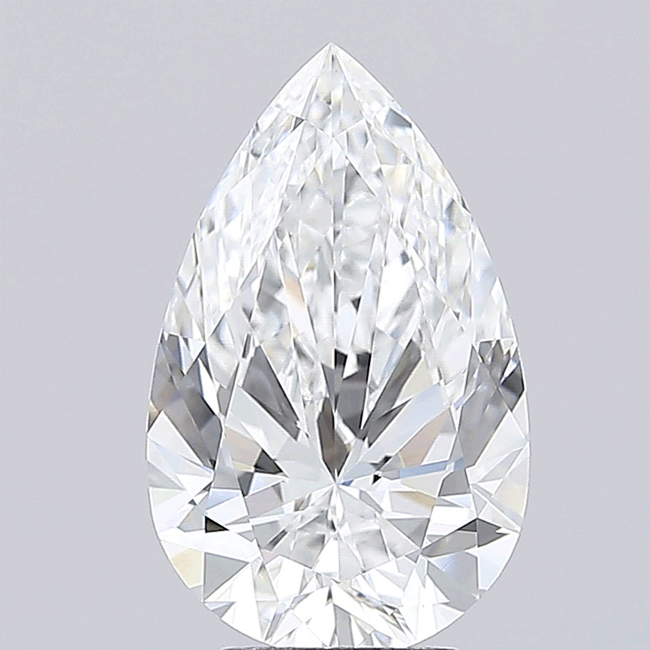 5.0 ct E Colour VVS2 Clarity Pear Shape Lab Grown Diamond