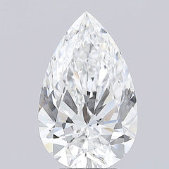 5.0 ct E Colour VVS2 Clarity Pear Shape Lab Grown Diamond