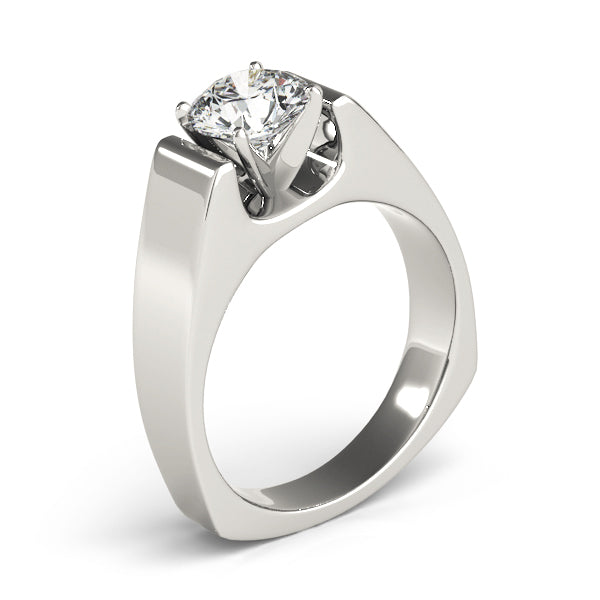 Heather Euro Shank Solitare Engagement Ring