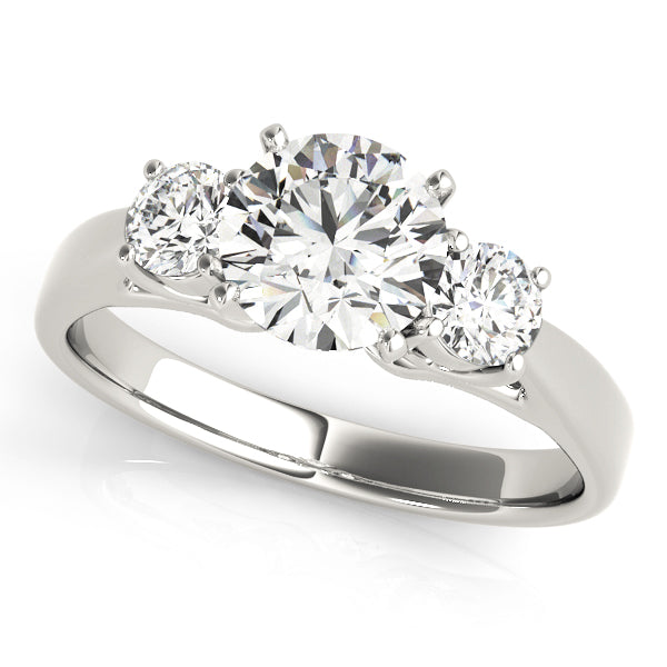 Lithgow Three Stone Round Cut Engagement Ring