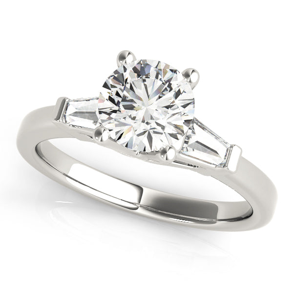 Luminis Three Stone Trillion Engagement Ring
