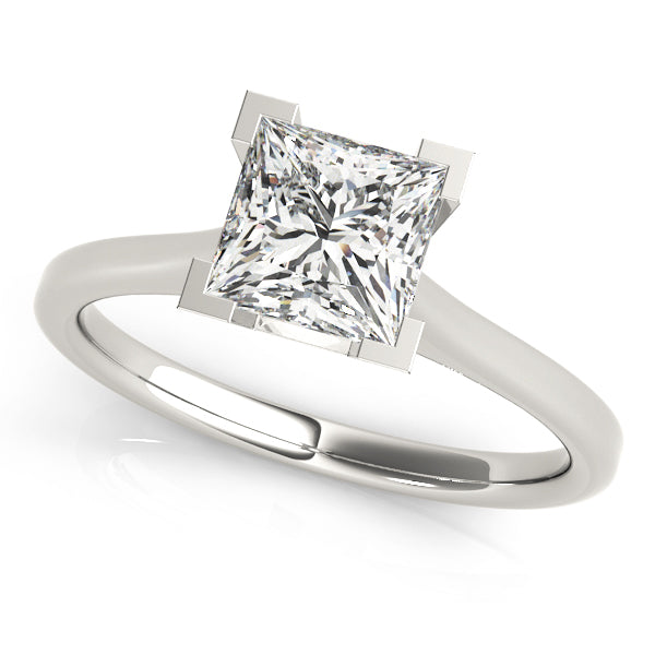 Sweetpea Classic Bezel Solitaire Engagement Ring in 18K Round Yellow Gold
