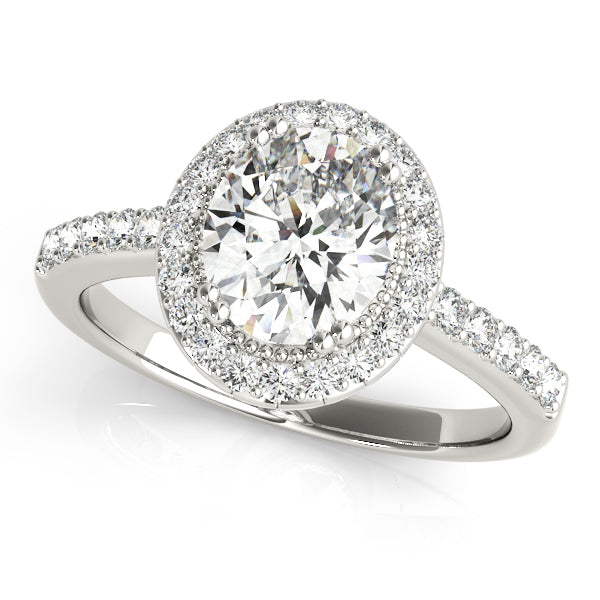 Moira Halo Pave Engagement Ring