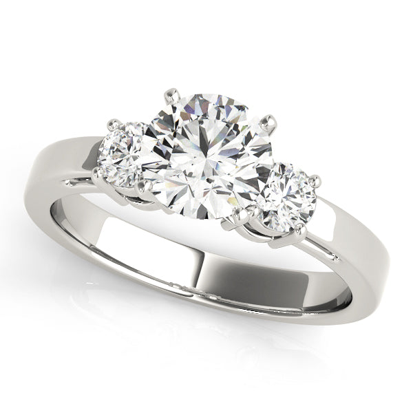 Exmouth Three Stone High Set Engagement Ring