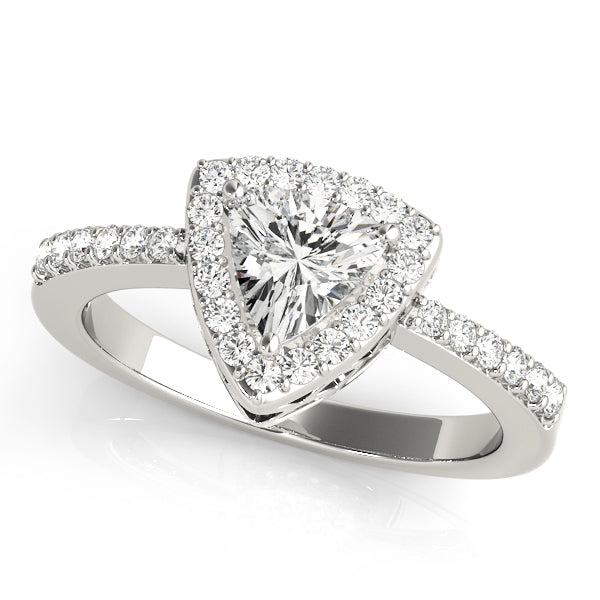 Sienna Halo Pave Engagement Ring