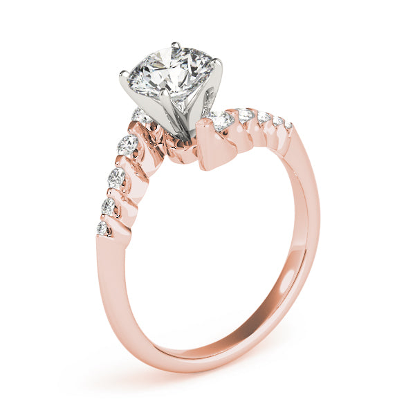 Gemora Side Stone Bypass Engagement Ring