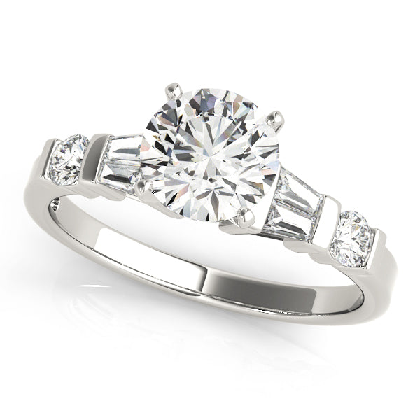 Dreama Side Stone Engagement Ring