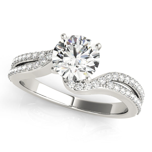 Seraphina Twisted Pave Engagement Ring