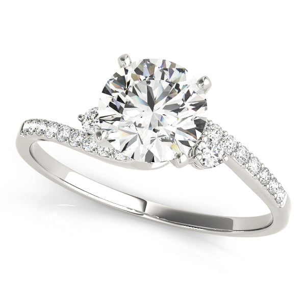 Velvet Bypass Pave Engagement Ring