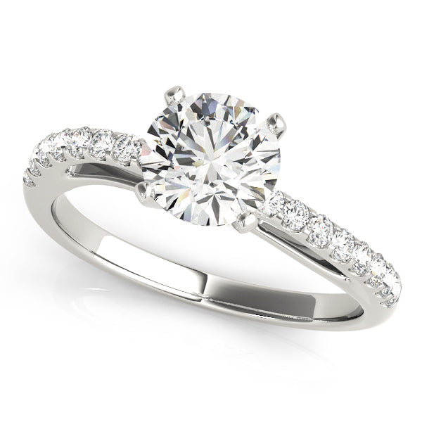 Twilight Pave High Set Engagement Ring