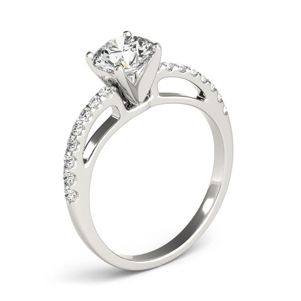 Twilight Pave High Set Engagement Ring