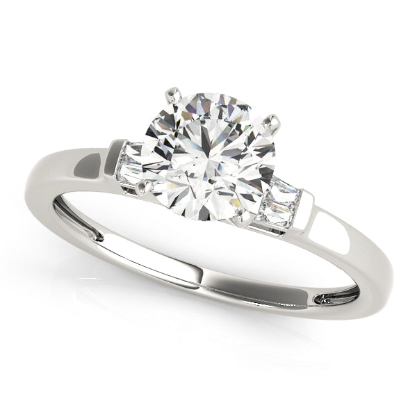 Infinity Three Stone Engagement Ring