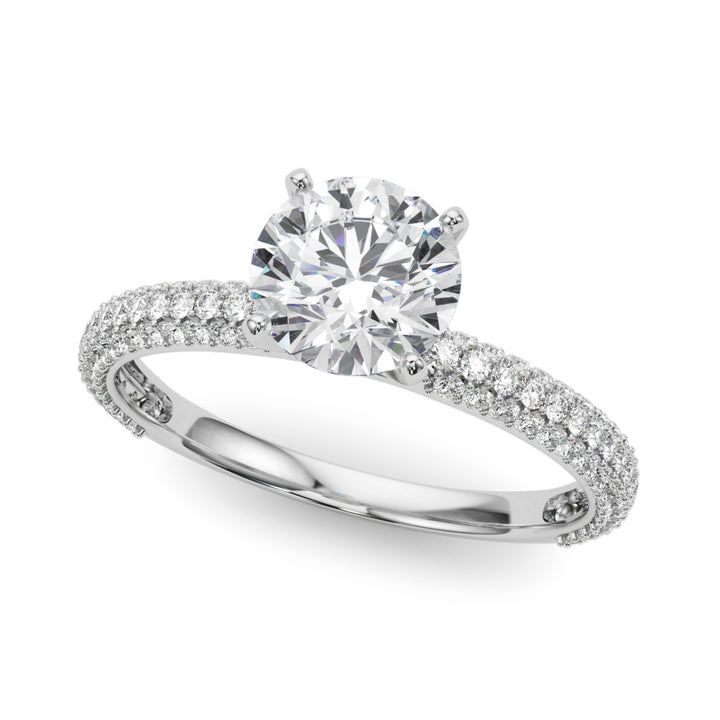 Newcastle Three Row Engagement Ring