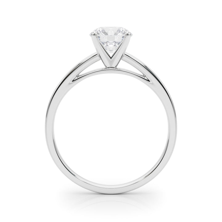 Marigold Low-set solitaire Engagement Ring in 9K Round White Gold