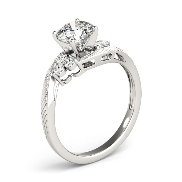 Burnie Vintage Engagement Ring in 9K Round White Gold