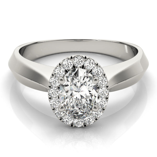 Noosa Thick Halo Engagement Ring