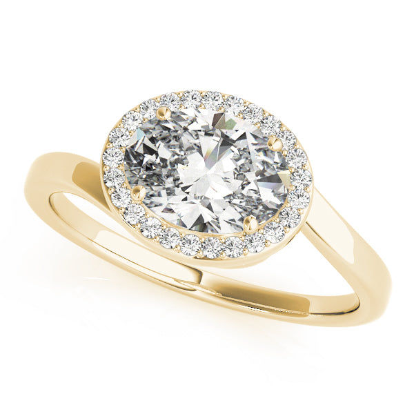 Bondi Oval Halo Engagement Ring