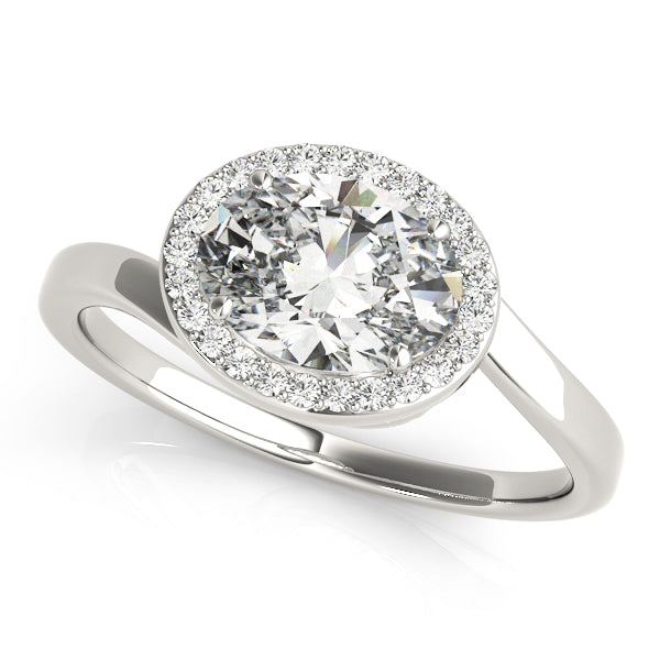 Bondi Oval Halo Engagement Ring