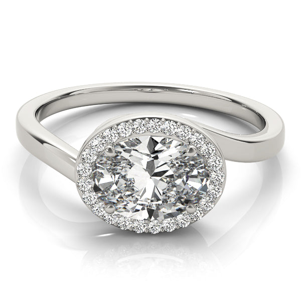 Bondi Oval Halo Engagement Ring